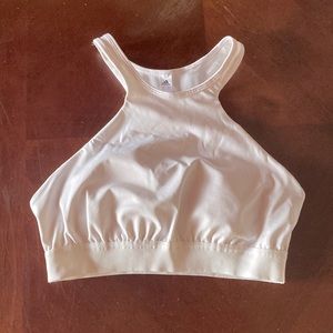 Adidas white sports bra